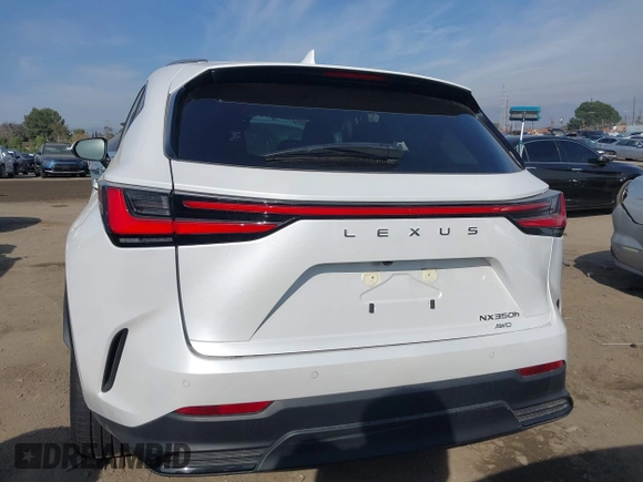 2025 Lexus NX with VIN JTJGKCEZ1S5025350, listed as a IAAI auction lot 41465412 with 10,420 mi miles. Bid and sale history available at carsss.com. Image 16.