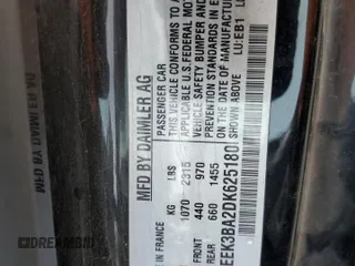 2013 Smart fortwo Passion z VIN WMEEK3BA2DK625180, wystawiony jako Copart lot #84905324 z przebiegiem 53 126 mil mil oraz Szkoda całkowita • Salvage title. Historia ofert i sprzedaży dostępna na DreamBid. Obrazek 13.