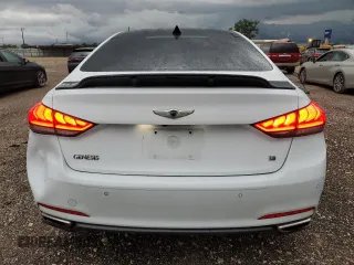 2015 Hyundai Genesis 3.8L with VIN KMHGN4JEXFU061998, listed as a Copart auction lot 57831524 with 82,310 mi miles and Clean Title. Bid and sale history available at carsss.com. Image 6.