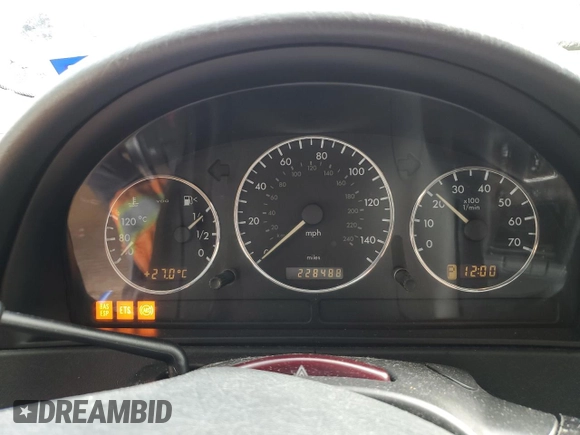 2003 Mercedes-Benz M-Class 3.7L with VIN 4JGAB57E23A407695, listed as a Copart auction lot 79568154 with 228,488 mi miles and Salvage Title. Bid and sale history available at carsss.com. Image 9.