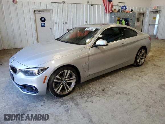2018 BMW 4 Series 430i with VIN WBA4W3C52JAE64850, listed as a Copart auction lot 82846754 with 28,995 mi miles and Salvage Title. Bid and sale history available at DreamBid. Image 1.