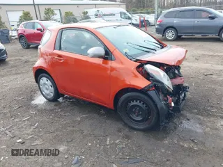 2012 Scion iQ with VIN JTNJJXB04CJ020642, listed as a IAAI auction lot 41675723 with 1 mi miles. Bid and sale history available at carsss.com. Image 1.