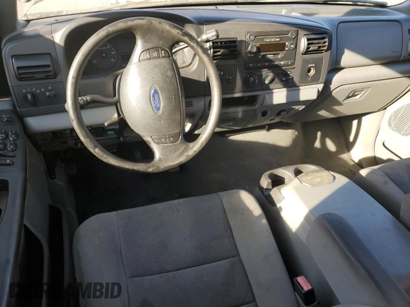 2005 Ford F-250 XL with VIN 1FTSW21565EA71954, listed as a Copart auction lot 76708144 with 229,182 mi miles and Salvage title. Bid and sale history available at DreamBid. Image 8.