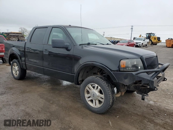2007 Ford F-150 XLT with VIN 1FTPW14V67KC63990, listed as a Copart auction lot 50881595 with 187,770 mi miles and Salvage Title. Bid and sale history available at carsss.com. Image 4.
