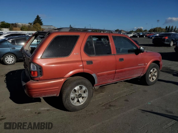 2001 Isuzu Rodeo S with VIN 4S2CK58W014302125, listed as a Copart auction lot 76425614 with 204,350 mi miles and Salvage title. Bid and sale history available at DreamBid. Image 3.