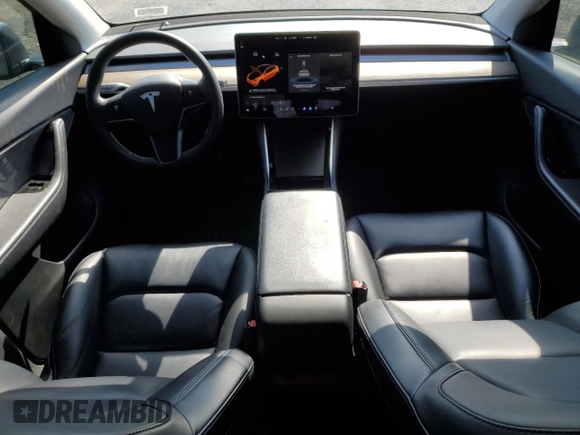 2021 Tesla Model Y Long Range with VIN 5YJYGDEE9MF119974, listed as a Copart auction lot 53794025 with 66,411 mi miles and Salvage Title. Bid and sale history available at DreamBid. Image 8.