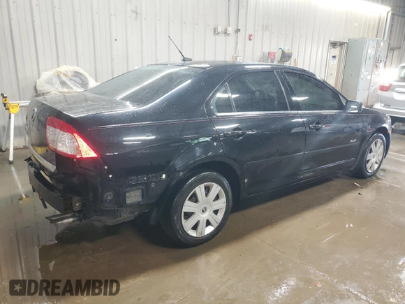 2007 Mercury Milan with VIN 3MEHM07Z37R650140, listed as a Copart auction lot 51051105 with 53,921 mi miles and Salvage Title. Bid and sale history available at carsss.com. Image 3.