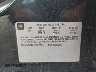 2007 Cadillac CTS with VIN 1G6DM57T570162304, listed as a Copart auction lot 78184984 with 127,367 mi miles and Salvage Title. Bid and sale history available at carsss.com. Image 12.