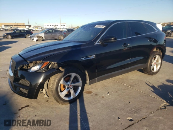 2020 Jaguar F-Pace 25t z VIN SADCS2FX1LA640681, wystawiony jako Copart lot #80863284 z przebiegiem 80 337 mil mil oraz Czysty tytuł • Clean title. Historia ofert i sprzedaży dostępna na DreamBid. Obrazek 1.