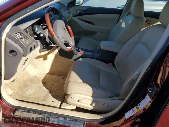 2007 Lexus ES 350 with VIN JTHBJ46G772074918, listed as a Copart auction lot 86136524 with Not Provided miles and Salvage Title. Bid and sale history available at carsss.com. Image 7.
