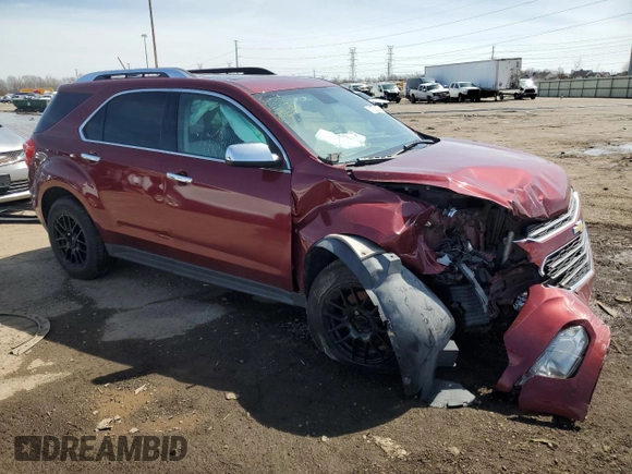 2016 Chevrolet Equinox LTZ with VIN 2GNALDEK2G1163798, listed as a Copart auction lot 51755235 with Not provided miles and Clean title. Bid and sale history available at DreamBid. Image 4.
