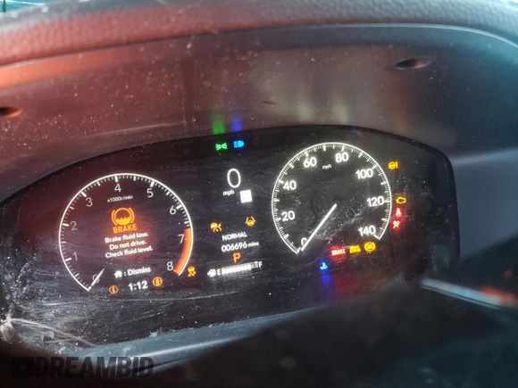 2024 Honda HR-V Sport with VIN 3CZRZ1H58RM759440, listed as a Copart auction lot 50088575 with 6,696 mi miles and Non Repairable. Bid and sale history available at DreamBid. Image 9.