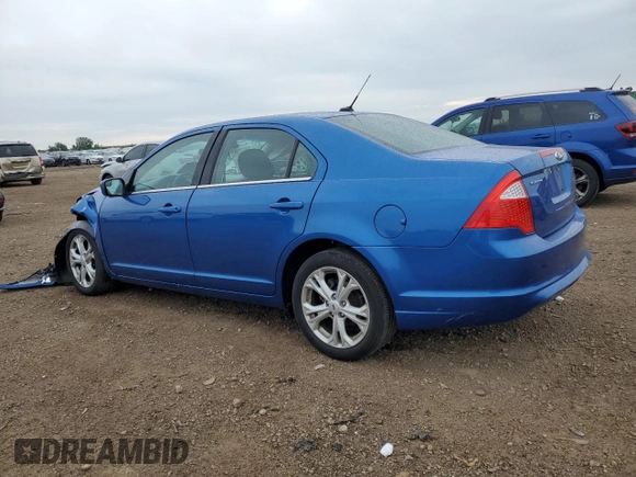 2012 Ford Fusion SE with VIN 3FAHP0HA5CR113996, listed as a Copart auction lot 61721035 with 86,749 mi miles and Salvage title. Bid and sale history available at DreamBid. Image 2.