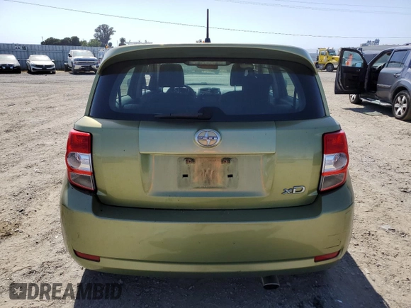 2009 Scion xD with VIN JTKKU10439J048050, listed as a Copart auction lot 57972925 with 104,405 mi miles and Salvage title. Bid and sale history available at DreamBid. Image 6.