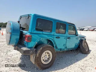 2024 Jeep Wrangler Rubicon X with VIN 1C4RJXFG1RW180410, listed as a Copart auction lot 58039785 with 3,381 mi miles and Salvage title. Bid and sale history available at DreamBid. Image 3.