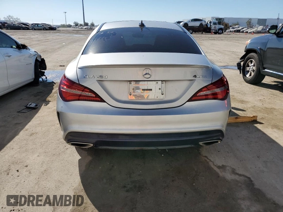 2017 Mercedes-Benz CLA with VIN WDDSJ4GB2HN406323, listed as a Copart auction lot 70743542 with 38,454 mi miles. Bid and sale history available at carsss.com. Image 6.