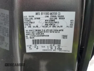 2004 Ford F-150 XLT с VIN 1FTPX14504NB94558, выставлен на аукционе Copart как лот 43739945 с пробегом 231 395 миль миль и Списание • Salvage title. История ставок и продаж доступна на DreamBid. Изображение 12.