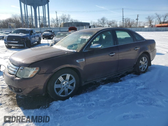 2009 Ford Taurus Limited with VIN 1FAHP25WX9G101242, listed as a Copart auction lot 44817395 with 0 mi miles and Salvage Title. Bid and sale history available at carsss.com. Image 1.