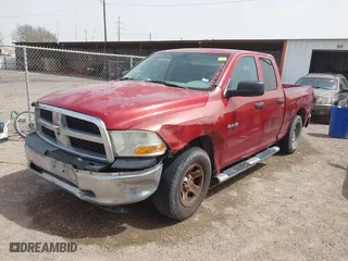 2010 Dodge Ram 1500 ST with VIN 1D7RB1GKXAS134752, listed as a IAAI auction lot 41804336 with 154,908 mi miles. Bid and sale history available at carsss.com. Image 2.