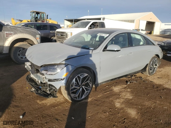 2024 Hyundai IONIQ 6 Limited with VIN KMHM54AC2RA064207, listed as a Copart auction lot 88097135 with 4,006 mi miles and Salvage Title. Bid and sale history available at carsss.com. Image 1.