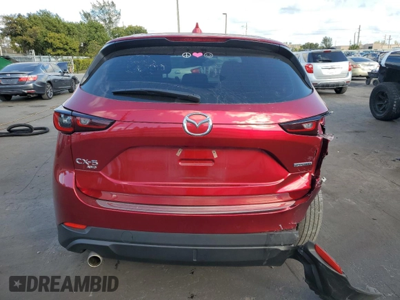 2023 Mazda CX-5 2.5 S with VIN JM3KFBAM4P0225995, listed as a Copart auction lot 88221905 with 16,543 mi miles and Salvage Title. Bid and sale history available at carsss.com. Image 6.