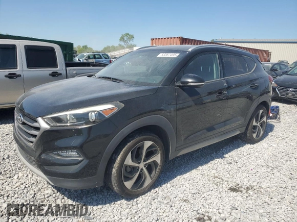 2017 Hyundai Tucson Sport with VIN KM8J33A28HU285205, listed as a Copart auction lot 53367495 with 80,770 mi miles and Salvage title. Bid and sale history available at DreamBid. Image 1.