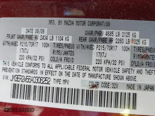 2010 Mazda CX-7 SV with VIN JM3ER2W56A0306252, listed as a IAAI auction lot 41327009 with 148,544 mi miles. Bid and sale history available at carsss.com. Image 9.