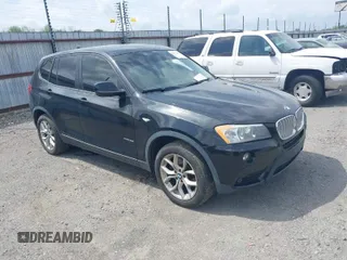2013 BMW X3 xDrive35i with VIN 5UXWX7C54DL977781, listed as a IAAI auction lot 41912697 with 116,736 mi miles and . Bid and sale history available at DreamBid. Image 1.