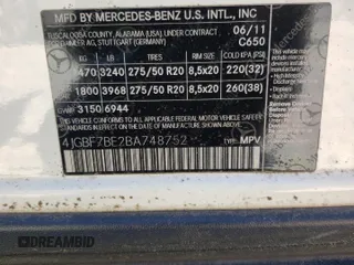 2011 Mercedes-Benz GL-Class GL 450 with VIN 4JGBF7BE2BA748752, listed as a Copart auction lot 49636345 with 220,219 mi miles and Clean Title. Bid and sale history available at carsss.com. Image 13.