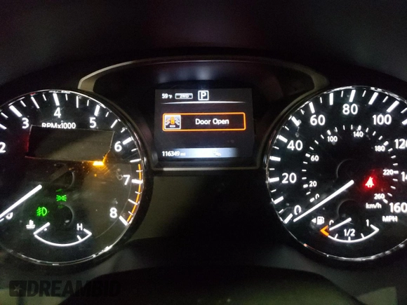 2017 Nissan Pathfinder Platinum with VIN 5N1DR2MM2HC612061, listed as a Copart auction lot 58621965 with 116,349 mi miles and Salvage title. Bid and sale history available at DreamBid. Image 9.