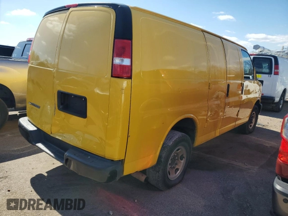 2021 Chevrolet Express Cargo with VIN 1GCWGAFP5M1167034, listed as a Copart auction lot 42161135 with 180,713 mi miles and Clean title. Bid and sale history available at DreamBid. Image 3.