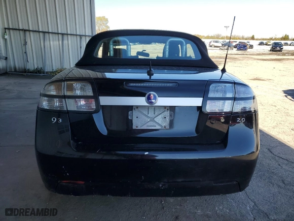 2010 Saab 9-3 with VIN YS3FB79Y2A6000594, listed as a Copart auction lot 79070644 with 0 mi miles and Salvage Title. Bid and sale history available at carsss.com. Image 6.