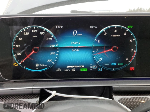 2021 Mercedes-Benz GLS with VIN 4JGFF8KEXMA299119, listed as a Copart auction lot 80966934 with 86,549 mi miles and Salvage Title. Bid and sale history available at carsss.com. Image 9.