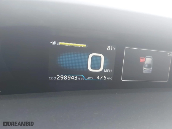 2016 Toyota Prius Four with VIN JTDKARFU2G3000756, listed as a IAAI auction lot 41880314 with 298,943 mi miles. Bid and sale history available at carsss.com. Image 7.
