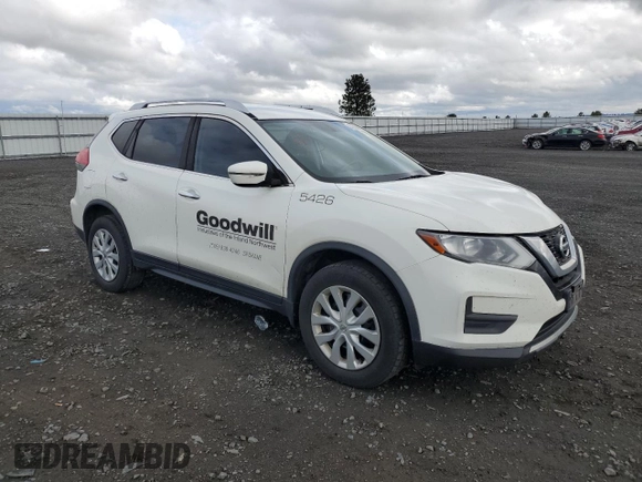 2017 Nissan Rogue SL with VIN JN8AT2MV5HW015426, listed as a Copart auction lot 57619945 with 215,075 mi miles and Salvage title. Bid and sale history available at DreamBid. Image 4.