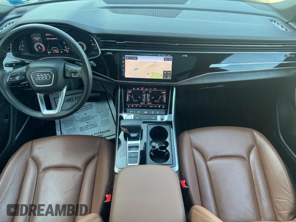 2019 Audi Q8 Premium Plus with VIN WA1EVAF16KD031014, listed as a Copart auction lot 55879645 with 116,056 mi miles and Clean Title. Bid and sale history available at carsss.com. Image 9.