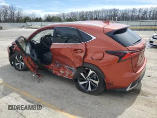 2021 Lexus NX 300h with VIN JTJGJRDZ9M2157039, listed as a Copart auction lot 49714395 with 63,847 mi miles and Salvage Title. Bid and sale history available at DreamBid. Image 2.