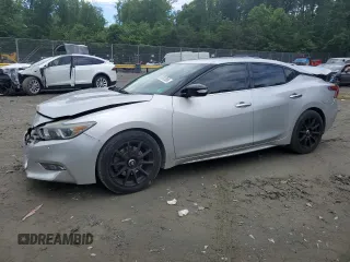 2017 Nissan Maxima SV with VIN 1N4AA6AP3HC394478, listed as a Copart auction lot 57917065 with 103,741 mi miles and Salvage title. Bid and sale history available at DreamBid. Image 1.