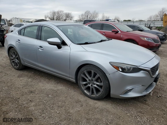2016 Mazda Mazda6 i Grand Touring with VIN JM1GJ1W50G1434766, listed as a Copart auction lot 44764485 with 75,089 mi miles and Salvage Title. Bid and sale history available at carsss.com. Image 4.