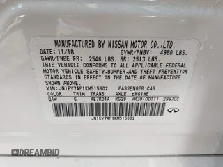2019 Infiniti Q50 Luxe с VIN JN1EV7AP1KM515602, выставлен на аукционе IAAI как лот 41525562 с пробегом 129 666 миль миль и . История ставок и продаж доступна на DreamBid. Изображение 9.