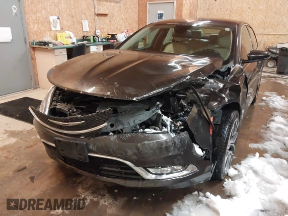 2015 Chrysler 200 C with VIN 1C3CCCCG7FN581463, listed as a IAAI auction lot 41592641 with 108,300 mi miles. Bid and sale history available at carsss.com. Image 6.