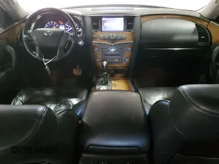 2011 Infiniti QX56 7-passenger with VIN JN8AZ2NE3B9005965, listed as a Copart auction lot 79526624 with 169,888 mi miles and Salvage Title. Bid and sale history available at carsss.com. Image 8.