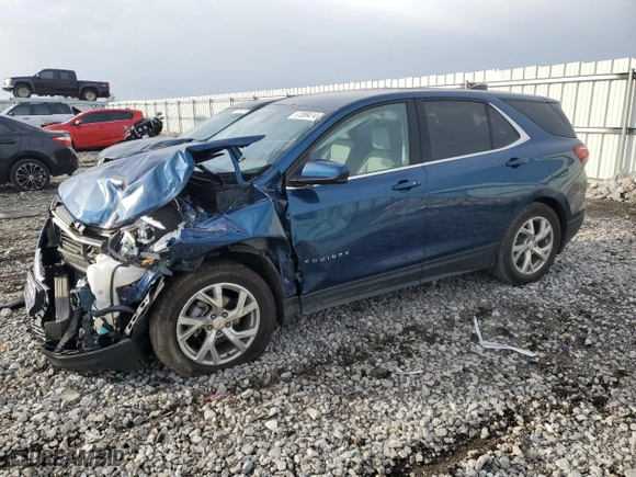 2020 Chevrolet Equinox LT with VIN 2GNAXKEV3L6240355, listed as a Copart auction lot 87069414 with 64,616 mi miles and Salvage Title. Bid and sale history available at carsss.com. Image 1.