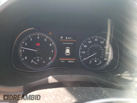 2021 Hyundai Kona Night Edition with VIN KM8K6CA53MU687603, listed as a Copart auction lot 75451844 with 18,292 mi miles and Salvage Title. Bid and sale history available at DreamBid. Image 9.