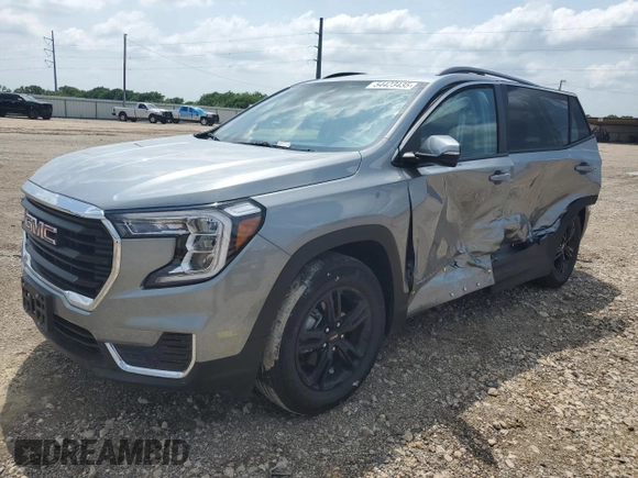 2024 GMC Terrain SLE with VIN 3GKALMEG7RL396649, listed as a Copart auction lot 54423435 with 3,411 mi miles and Salvage title. Bid and sale history available at DreamBid. Image 1.