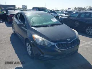 2015 Kia Forte LX with VIN KNAFK4A64F5361917, listed as a IAAI auction lot 42002697 with 110,943 mi miles. Bid and sale history available at carsss.com. Image 1.