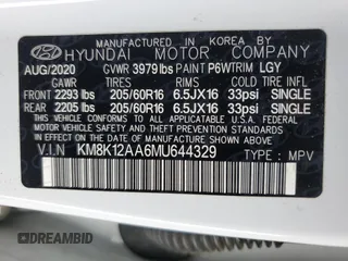 2021 Hyundai Kona SE with VIN KM8K12AA6MU644329, listed as a Copart auction lot 58382655 with 70,414 mi miles and Clean title. Bid and sale history available at DreamBid. Image 13.