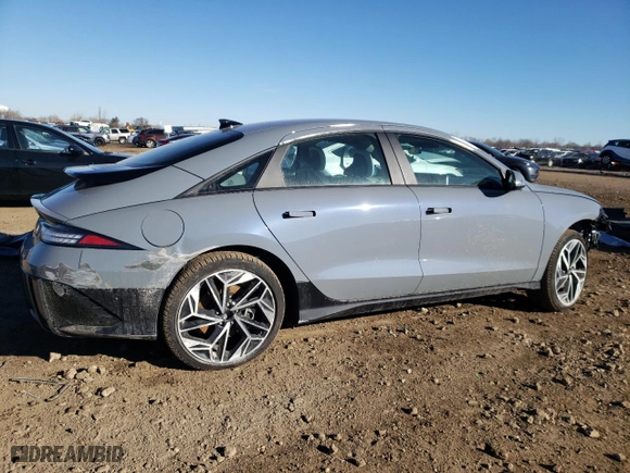 2024 Hyundai IONIQ 6 SEL with VIN KMHM34AC1RA056072, listed as a Copart auction lot 82105794 with NaN miles and Salvage Title. Bid and sale history available at carsss.com. Image 3.