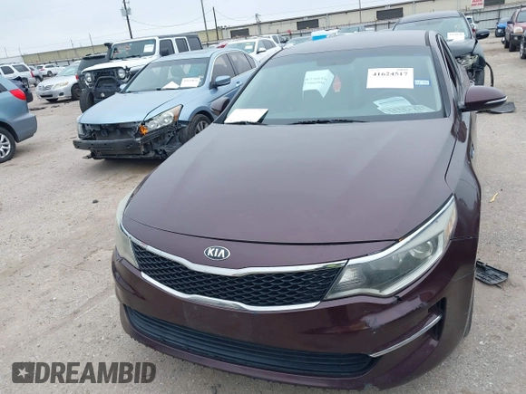 2017 Kia Optima LX with VIN 5XXGT4L37HG164861, listed as a IAAI auction lot 41624517 with 173,356 mi miles. Bid and sale history available at carsss.com. Image 10.