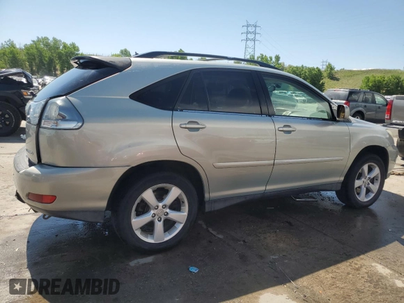 2005 Lexus RX 330 with VIN JTJGA31U350051558, listed as a Copart auction lot 60489215 with 216,702 mi miles and Salvage title. Bid and sale history available at DreamBid. Image 3.
